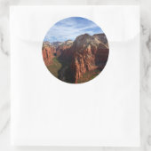 United States, Utah, Zion National Park Ronde Sticker (Tas)