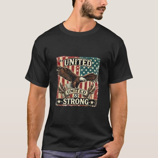 United & Strong. T-shirt (Voorkant)
