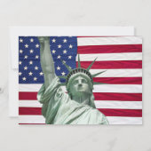 United USA Birthday Invitation Kaart (Achterkant)