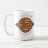 United Vision Trots Erfgoed Koffiemok (Links)