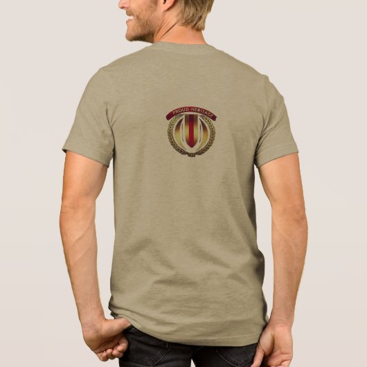 United Vision Trots Erfgoed Tri-Blend Shirt (Achterkant)