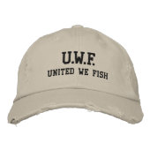 UNITED WE FISH™ Distressed Chino Twill Pet (Voorkant)