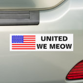 United We Meow Bumpersticker (Op auto)