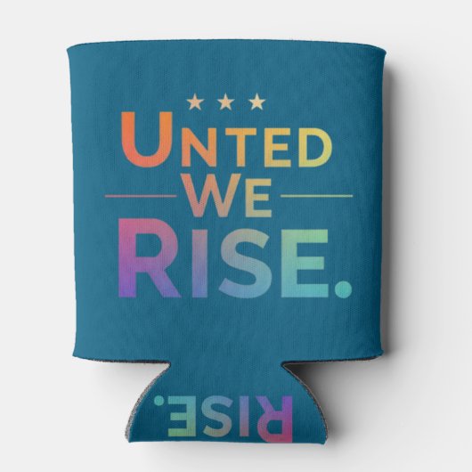 United We Rise Blikjeskoeler (Achterkant)