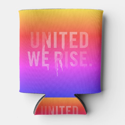 United We Rise Blikjeskoeler (Voorkant)