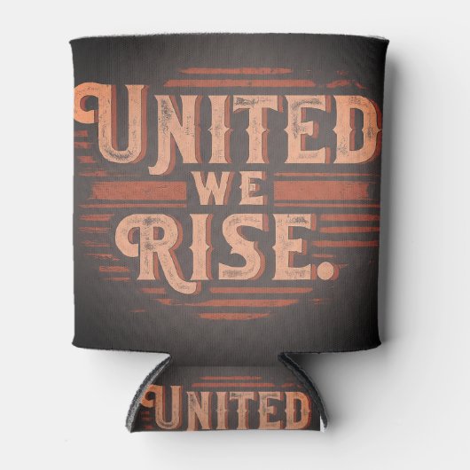United We Rise Blikjeskoeler (Voorkant)