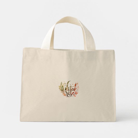 United We Rise Mini Tote Bag (Achterkant)