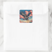 United We Shine Vierkante Sticker (Tas)