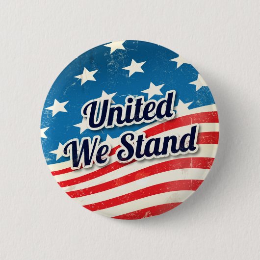 United We staan  Ronde Button 5,7 Cm (Voorkant)