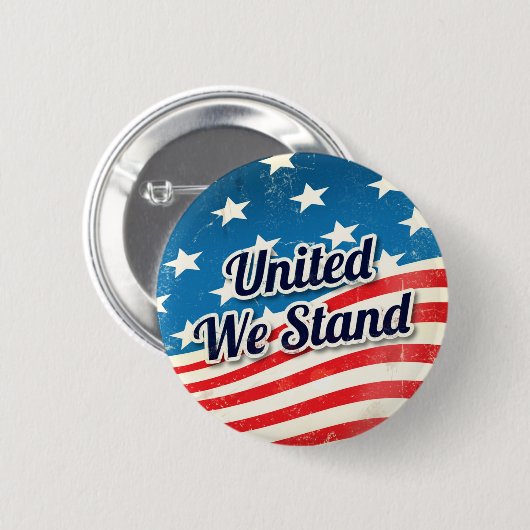 United We staan  Ronde Button 5,7 Cm (Voorkant /achterkant)
