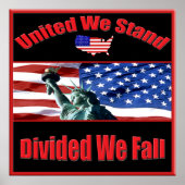 United we staan verdeeld We Herfsten Poster (Voorkant)