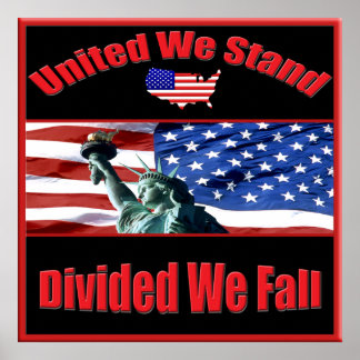 United we staan verdeeld We Herfsten Poster