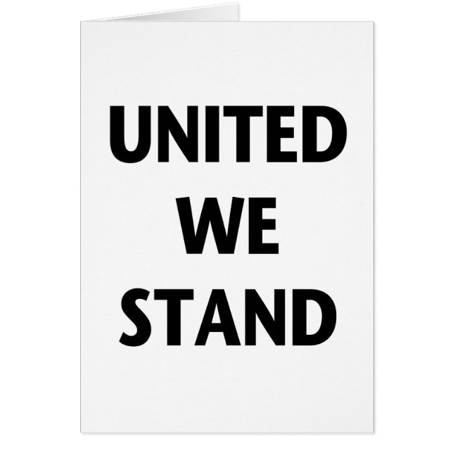United We stand (Voorkant)