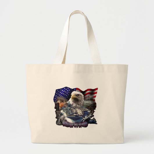 United we Stand 2 Grote Tote Bag (Voorkant)