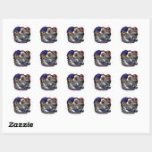 United we Stand 2 Ronde Sticker (Vel)