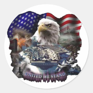 United we Stand 2 Ronde Sticker