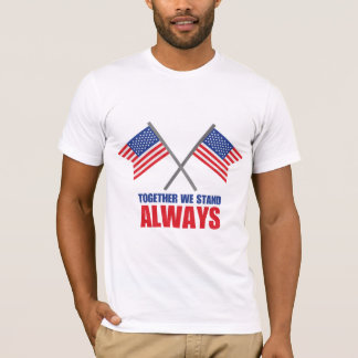 United We Stand Always, Patriottische Dag van de P T-shirt