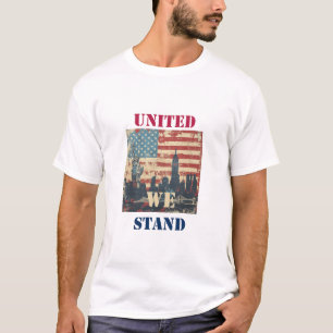 United We Stand - Amerikaans patriottisch ontwerp T-shirt