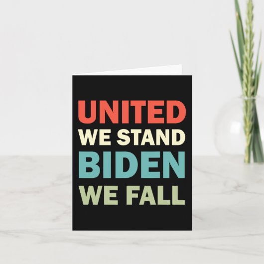  United-We-Stand-Biden-We-Herfst Joe Biden-TR Kaart (Voorkant)