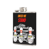 United We Stand, Bowling Pins, Zwart Heupfles (Links)