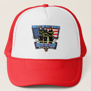 United We stand brandweerlieden Trucker Pet