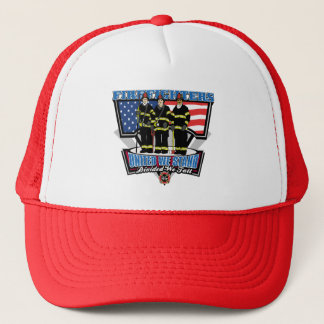 United We stand brandweerlieden Trucker Pet