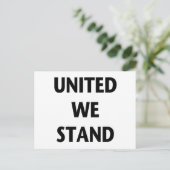United We stand Briefkaart (Staand voorkant)