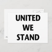 United We stand Briefkaart (Voorkant / Achterkant)