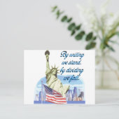 United We stand Briefkaart (Staand voorkant)
