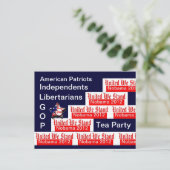 United We stand Briefkaart (Staand voorkant)