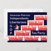 United We stand Briefkaart (Voorkant / Achterkant)