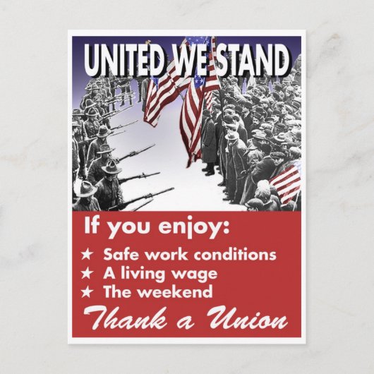 United We stand — Briefkaart voor de pro-Unie (Voorkant)