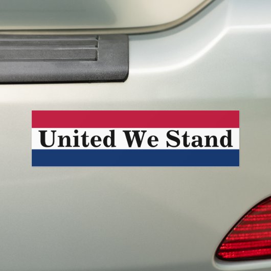 United we stand bumper sticker (Op auto)