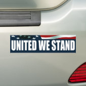 United We stand Bumpersticker (Op auto)