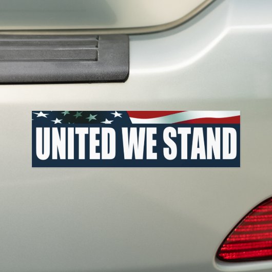 United We stand Bumpersticker (Op auto)