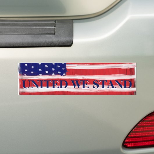 United We stand Bumpersticker (Op auto)