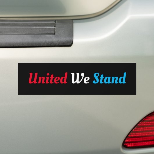 United We stand Bumpersticker (Op auto)