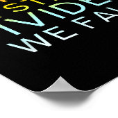 United We Stand Divided We Herfst - Community Love Poster (Hoek)