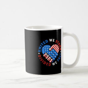 United We Stand Divided We Herfsten Amerikaanse vl Koffiemok