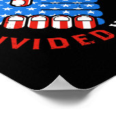 United We Stand Divided We Herfsten Amerikaanse vl Poster (Hoek)