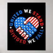 United We Stand Divided We Herfsten Amerikaanse vl Poster (Voorkant)