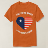 United we stand E Pluribus Unum T-shirt (Design voorkant)