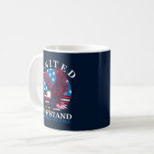 United We stand - Eagle en American Flag Koffiemok (Voorkant links)