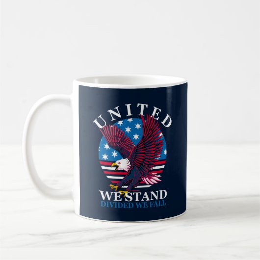 United We stand - Eagle en American Flag Koffiemok (Links)