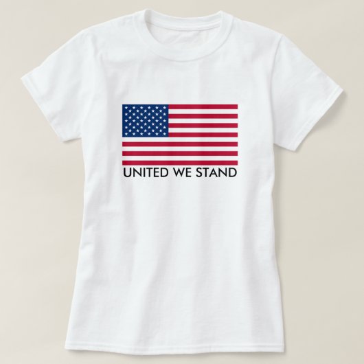 United We stand Flag T-shirt (Design voorkant)