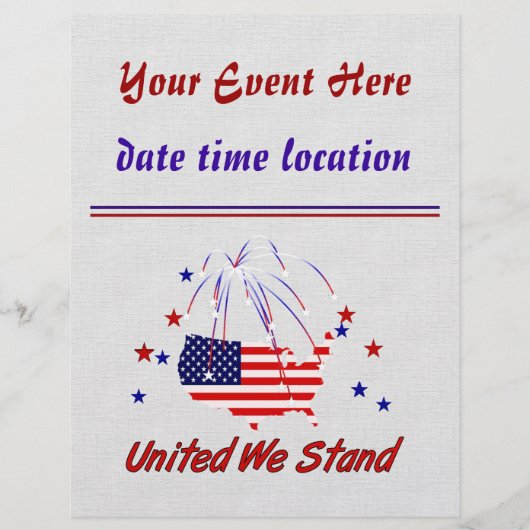 United We stand Flyer (Voorkant)