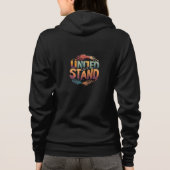 "United We Stand" Full-Zip Hoodie. T-Shirt (Achterkant)