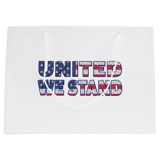United we stand groot cadeauzakje (Voorkant)
