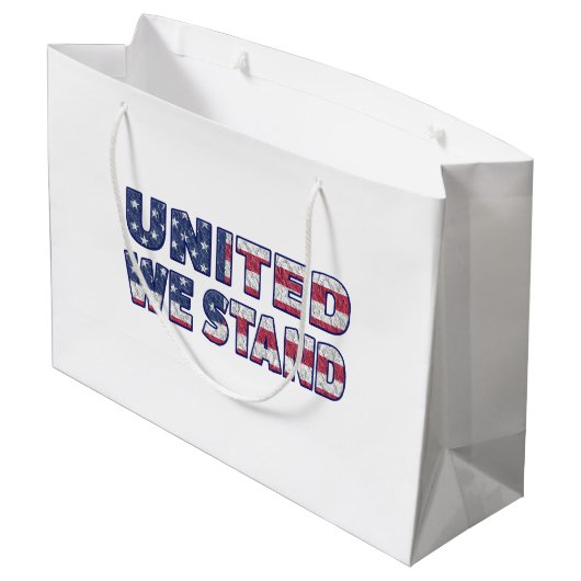 United we stand groot cadeauzakje (Achterkant Gekanteld)