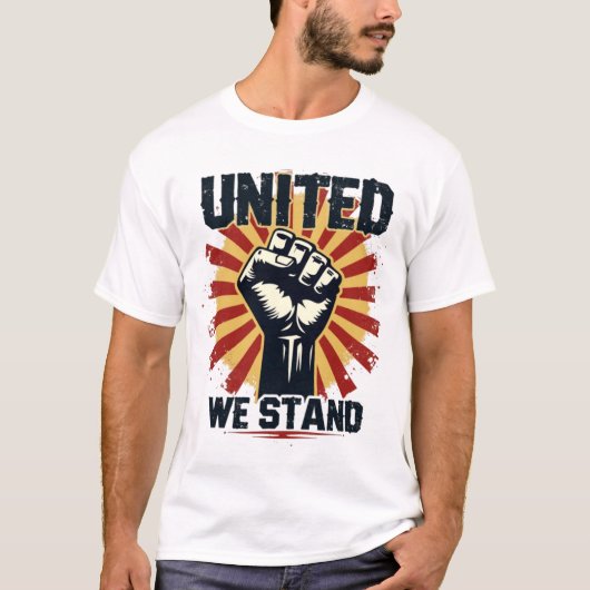 United We Stand" Heftige eerste Solidariteit T-shi T-shirt (Voorkant)